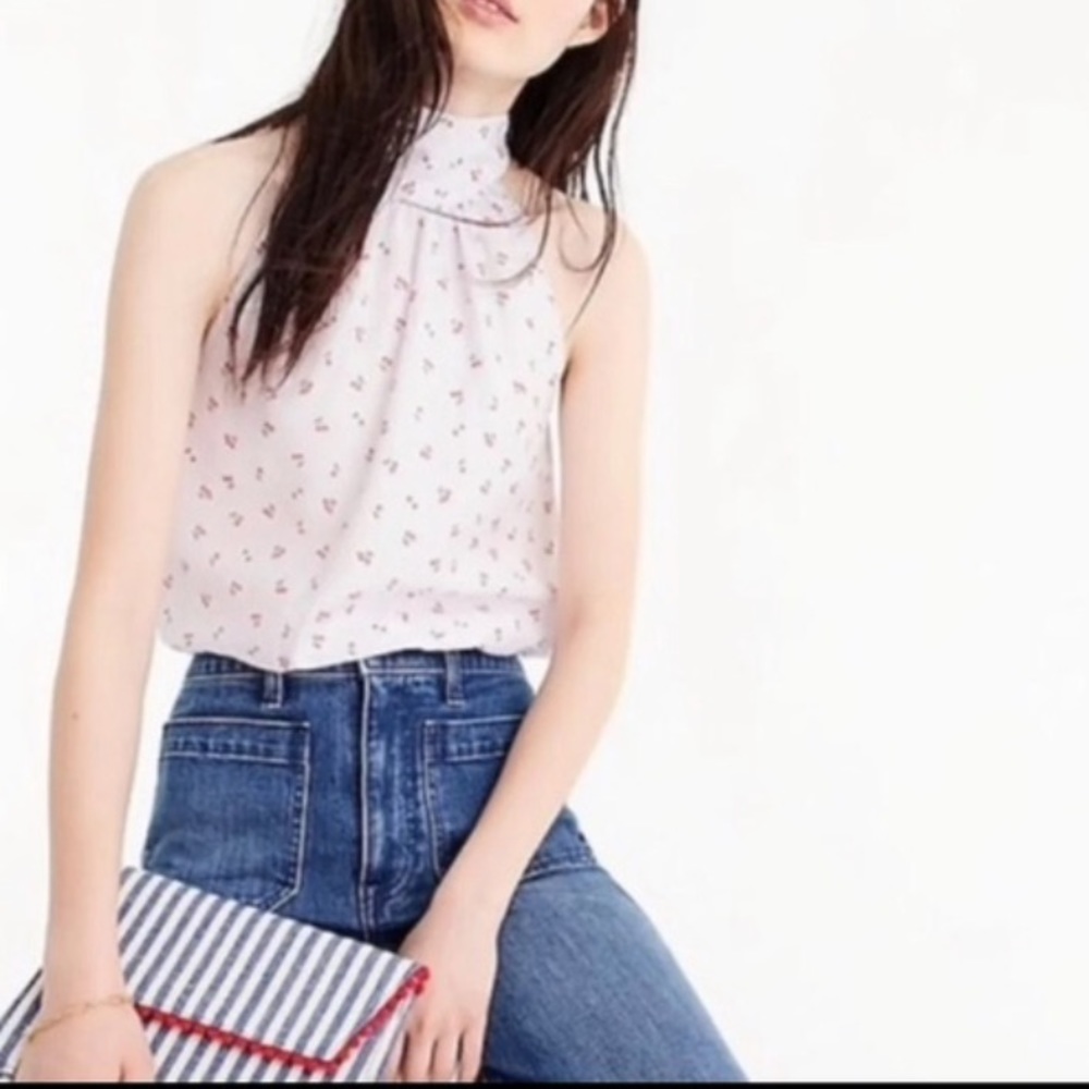 J. Crew cherry blouse